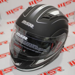 KASK 022B - KASK AÇILIR SİYAH-GRİ L CE BELGELİ