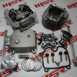 SCT 100 - GY6 200 63MM İÇ 65MM DIŞ ETEK ÇAPI 4 SÜBAPLI SİLİNDİR-ÜST KAPAK SET TÜM MODELLER