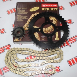 HD 035 - ZİNCİR-DİŞLİ SETİ HONDA CBF 150-HERO HUNK 150 ÖN 15 - ARKA 43 - 126 BAKLA	