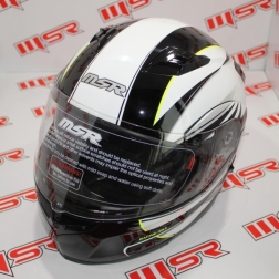 KASK 026B - KASK AÇILIR SİYAH-SARI L CE BELGELİ