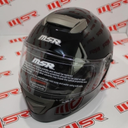 KASK 006 - MSR SİYAH KASK KAPALI CE BELGELİ