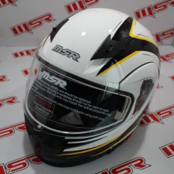 KASK 020B - KASK AÇILIR BEYAZ SARI L CE BELGELİ