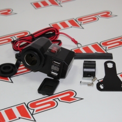 AKS 328N - MOTORSİKLET USB ÇAKMAKLIK GİRİŞİ