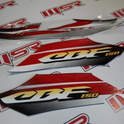 CBF 150 - CBF 150 KAPORTA STICKER SETİ KIRMIZI 