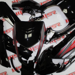 HK 058 - HONDA BEAT KAPORTA SETİ SAİ MARKA SİYAH 10 PARÇA