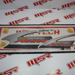 HS 018 - ACTIVA STICKER SİYAH/GRİ