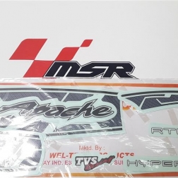 HS 002 - TVS APACHE 180 HYP STICKER SİYAH