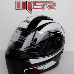 KASK 025B - KASK AÇILIR SİYAH-KIRMIZI L CE BELGELİ